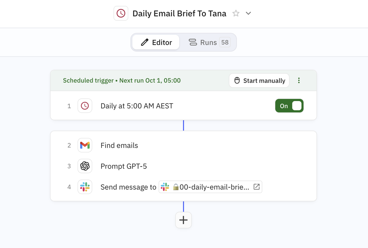 My Daily Email Brief Agent in Relay.app