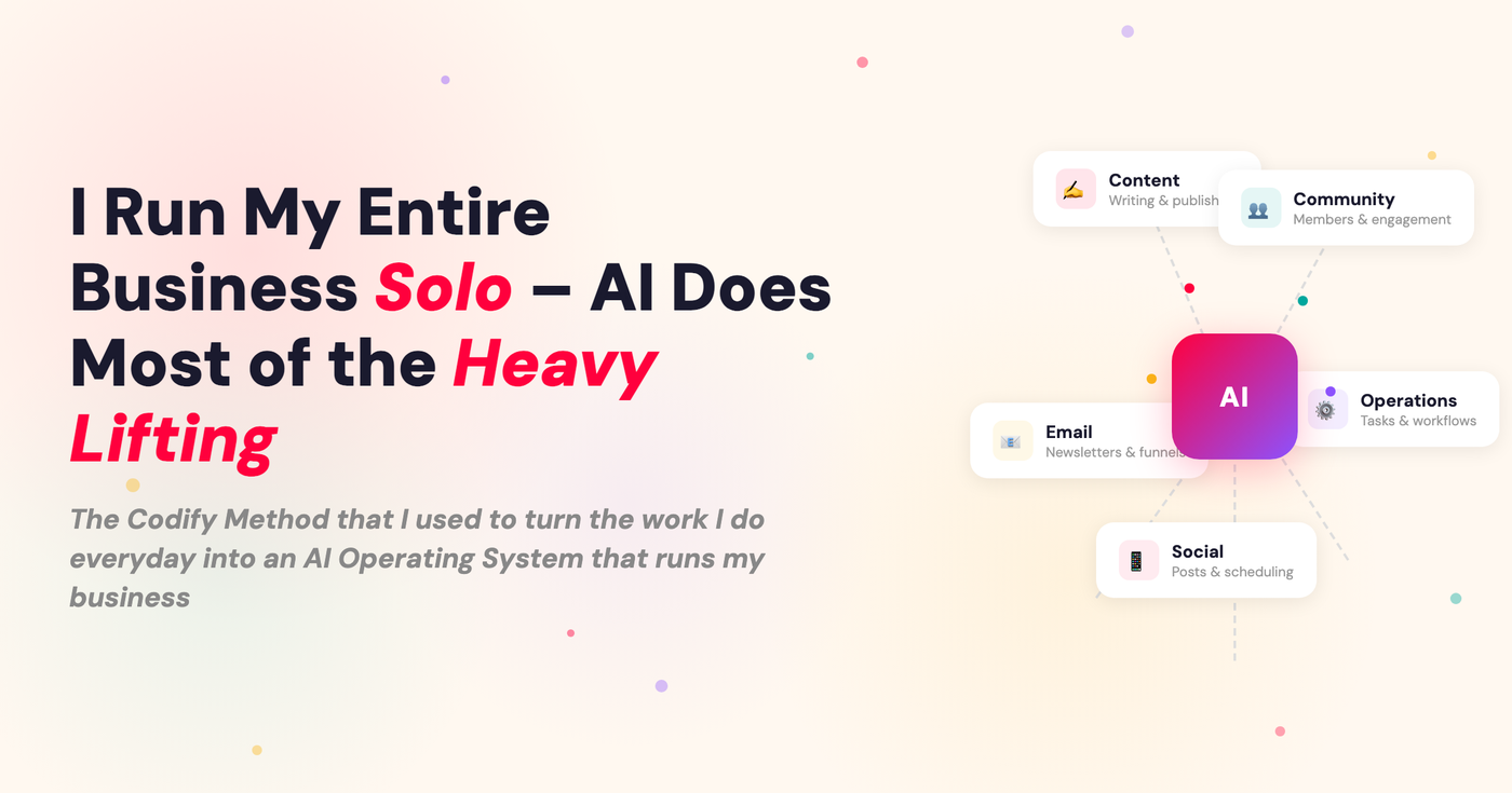I Run My Entire Business Solo – AI Does Most of the Heavy Lifting