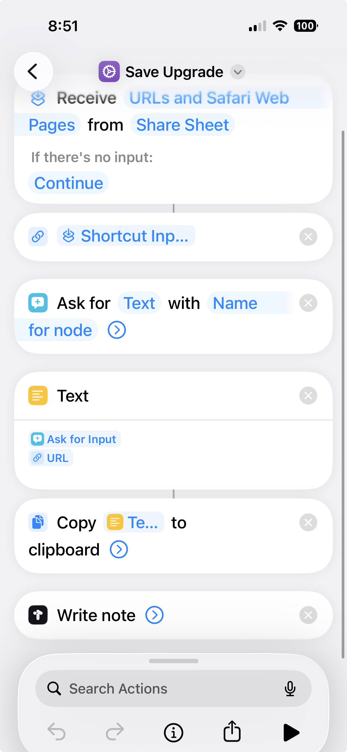 The Idea → Action IOS Shortcut