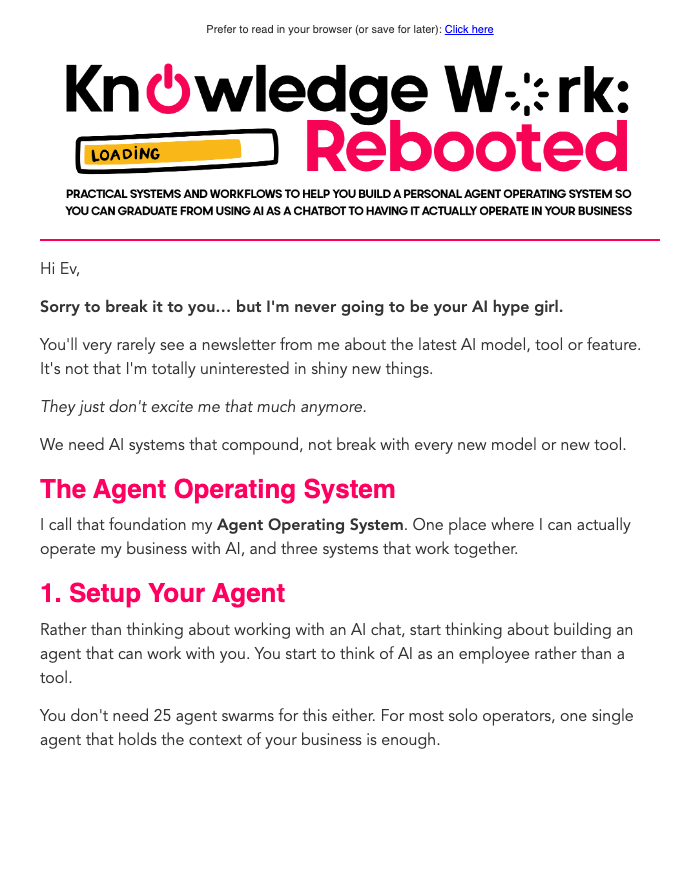 Knowledge Work Rebooted, the latest issue