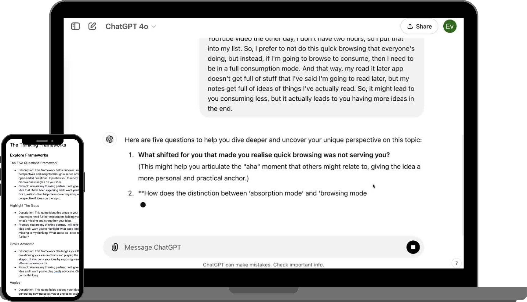 The AI Powered Note-Taking Playbook open on a laptop and phone